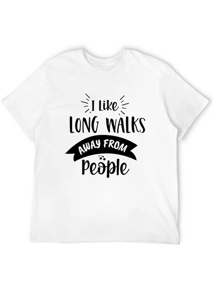 Camiseta Negra: Largos Paseos Lejos de la Gente