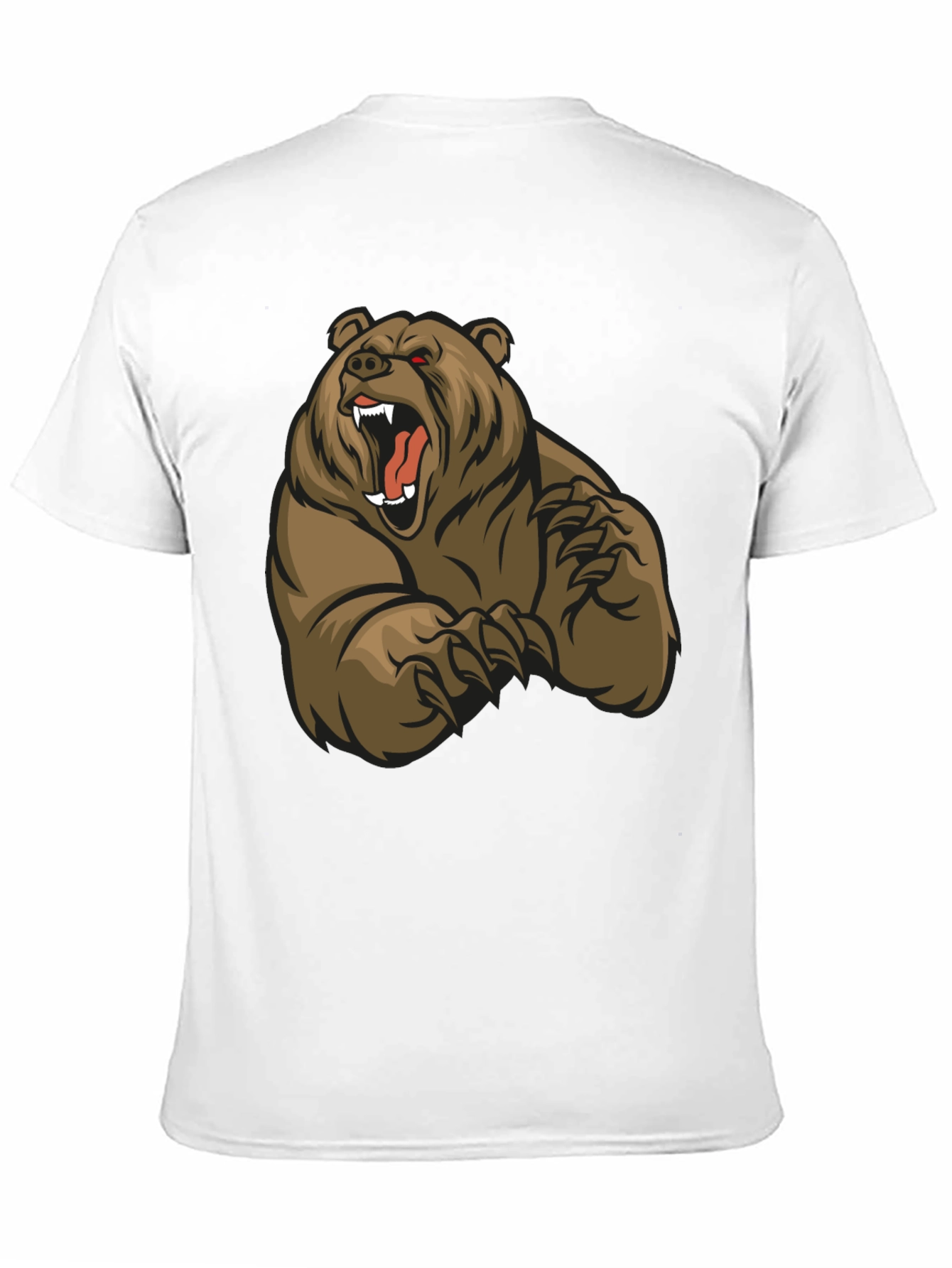 Camiseta Negra con Diseño de Oso