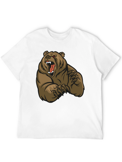 Camiseta Negra con Diseño de Oso
