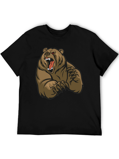 Camiseta Negra con Diseño de Oso