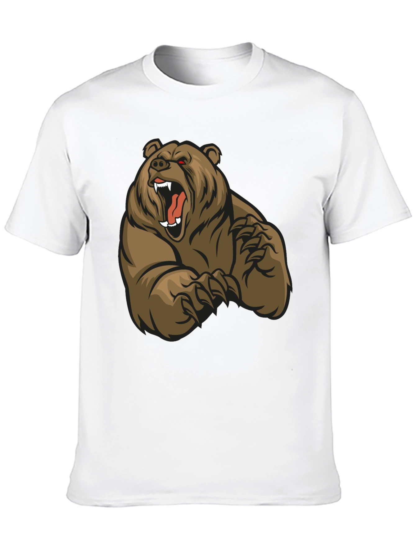 Camiseta Negra con Diseño de Oso