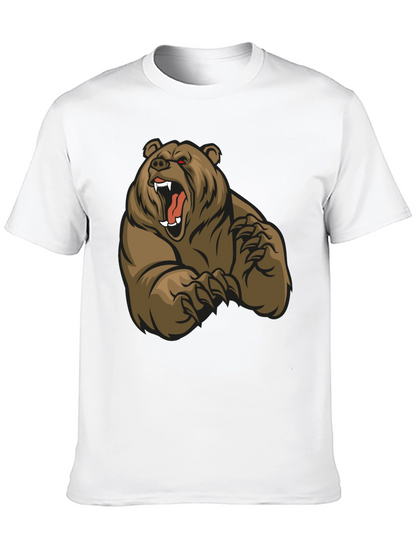 Camiseta Negra con Diseño de Oso