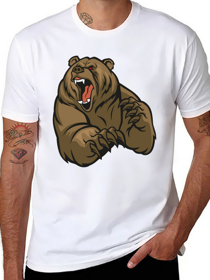 Camiseta Negra con Diseño de Oso