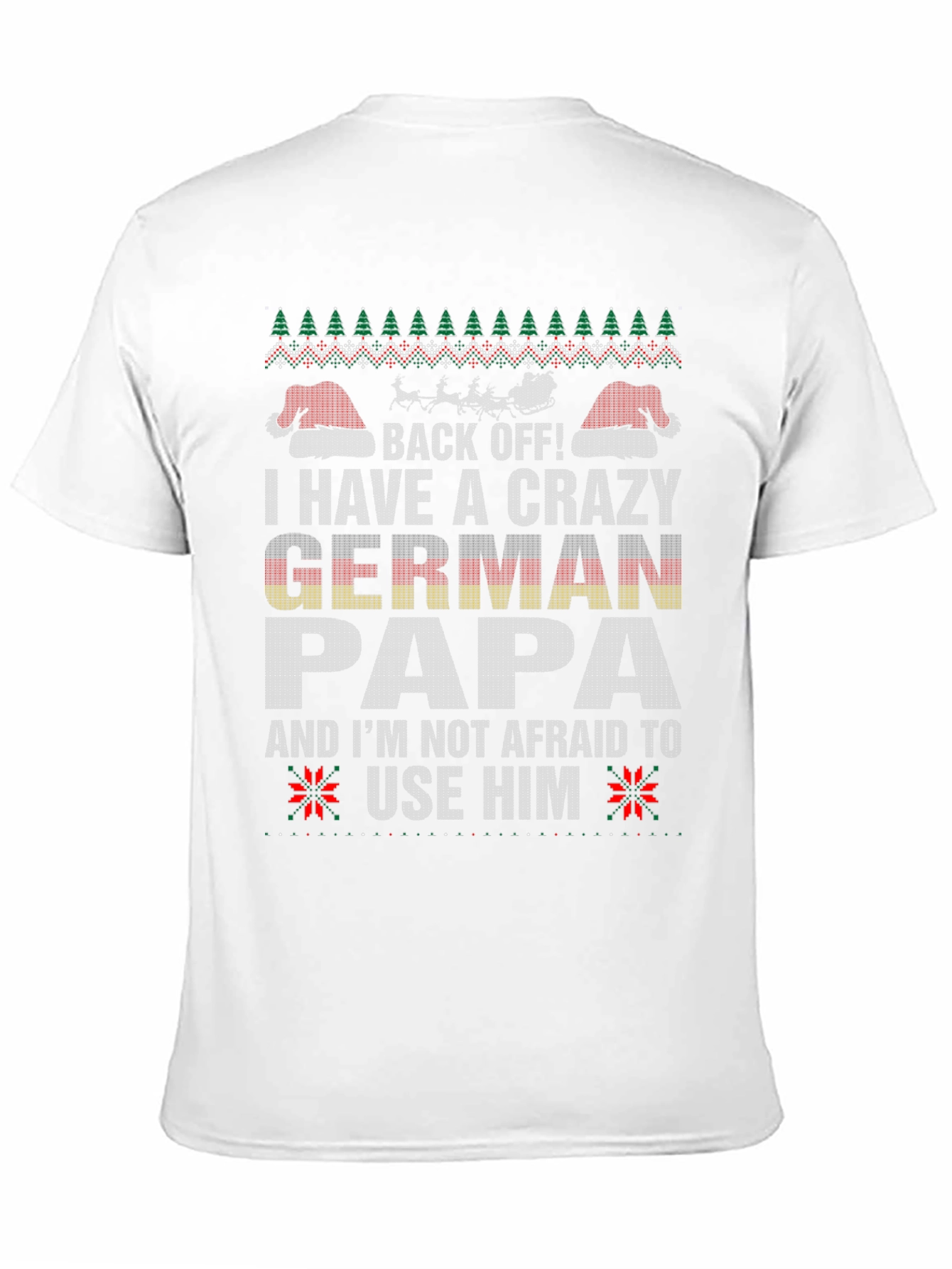 Camiseta Navideña Divertida para Papá Alemán