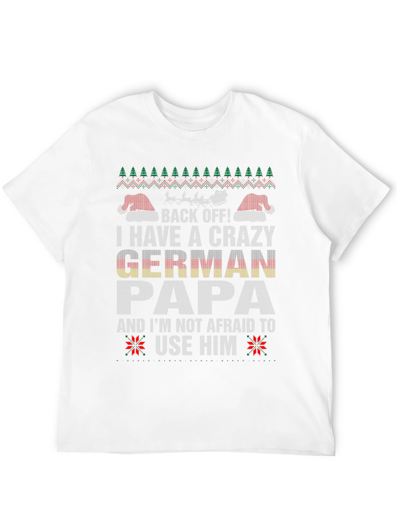 Camiseta Navideña Divertida para Papá Alemán