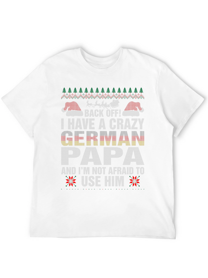 Camiseta Navideña Divertida para Papá Alemán