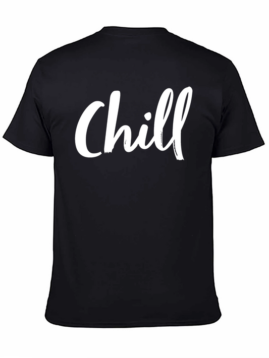 Camiseta Negra Chill Casual y Cómoda