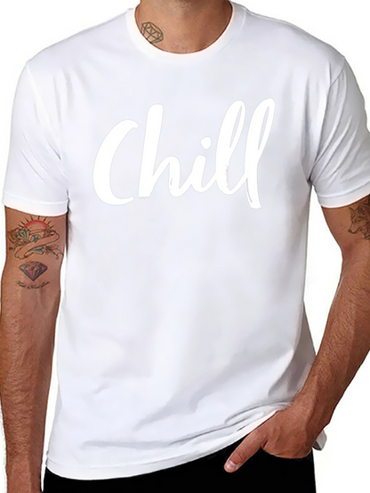 Camiseta Negra Chill Casual y Cómoda