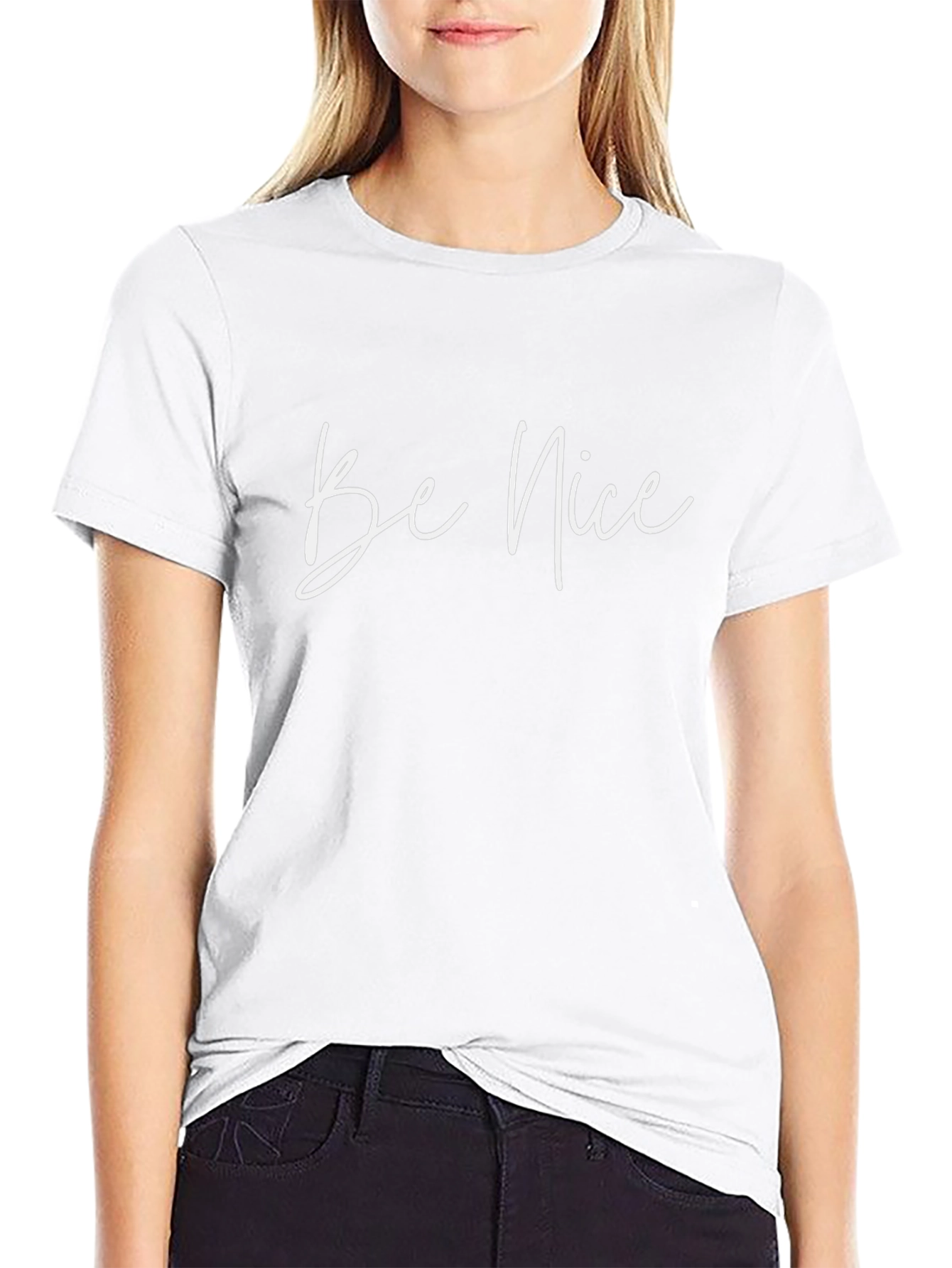 Camiseta Negra Be Nice - Moda Casual