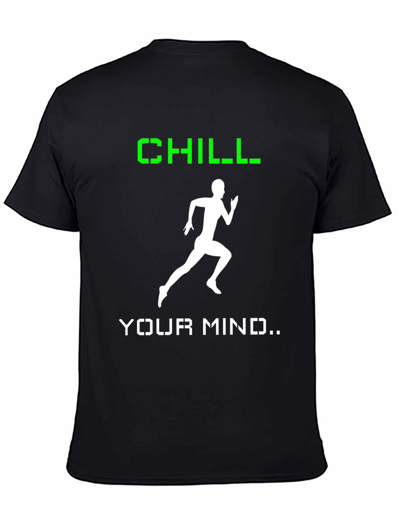 Camiseta Hombre Negra Chill Your Mind