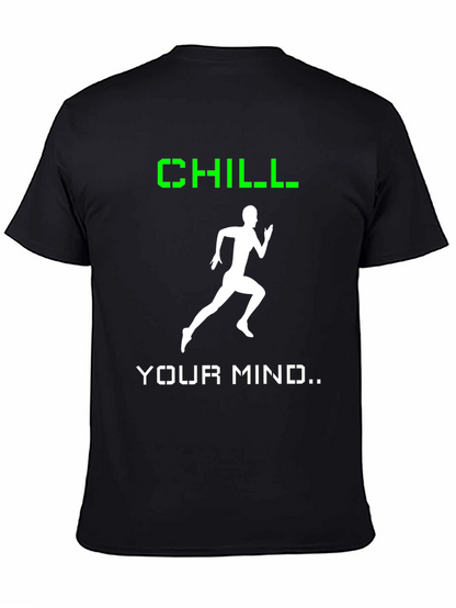 Camiseta Hombre Negra Chill Your Mind