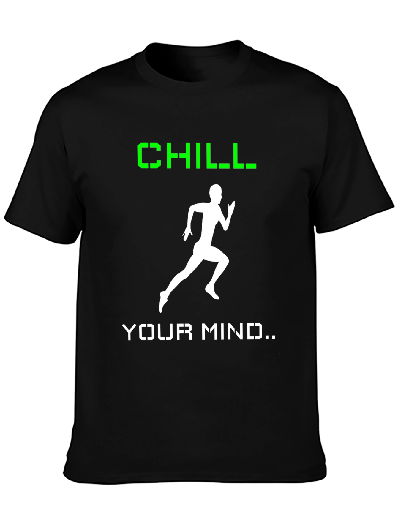 Camiseta Hombre Negra Chill Your Mind