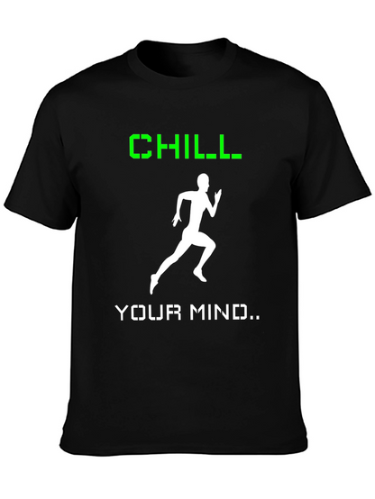 Camiseta Hombre Negra Chill Your Mind