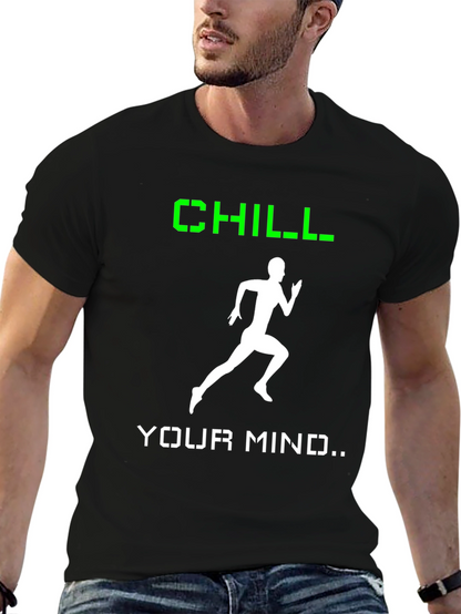 Camiseta Hombre Negra Chill Your Mind