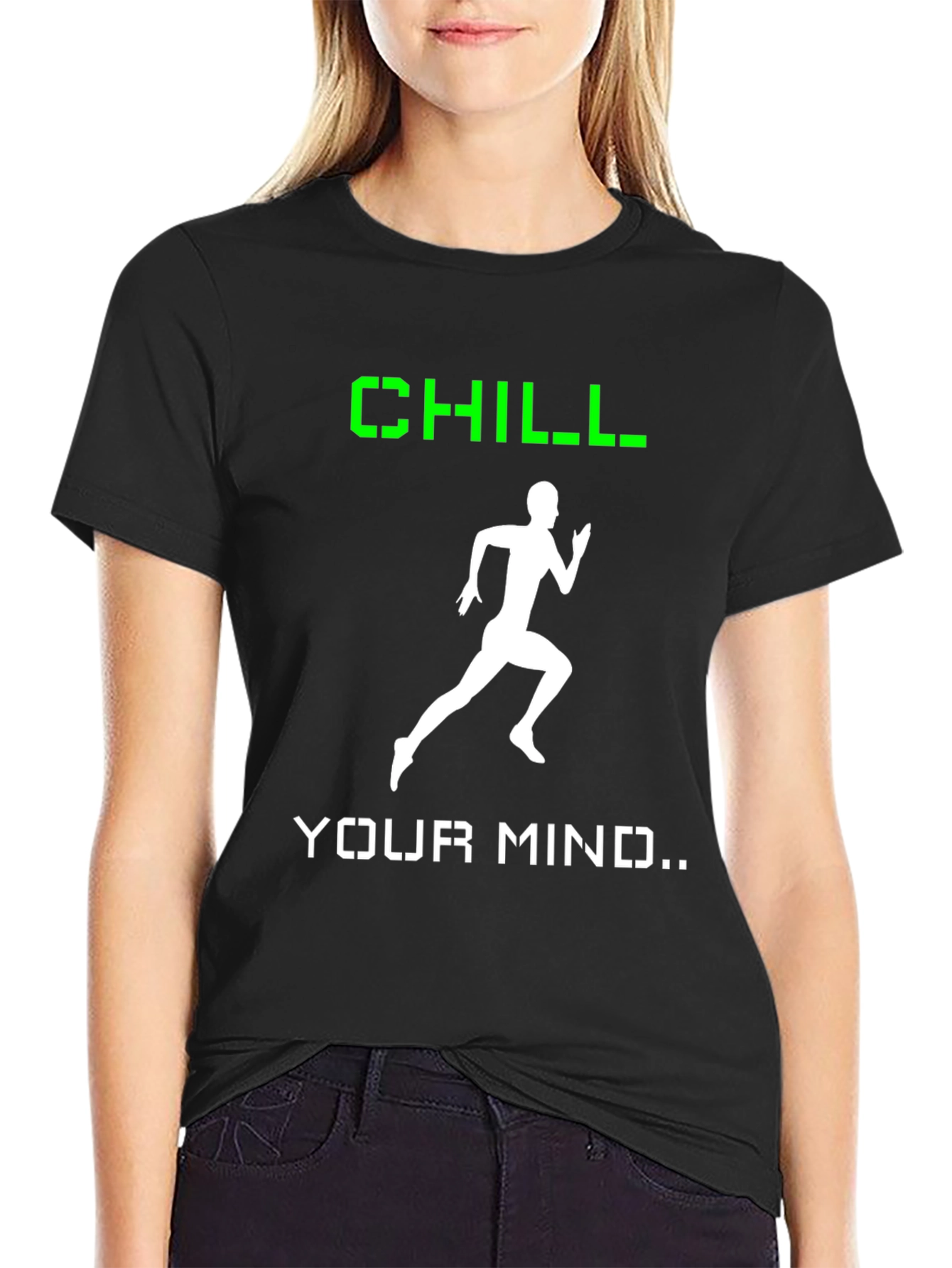 Camiseta Hombre Negra Chill Your Mind