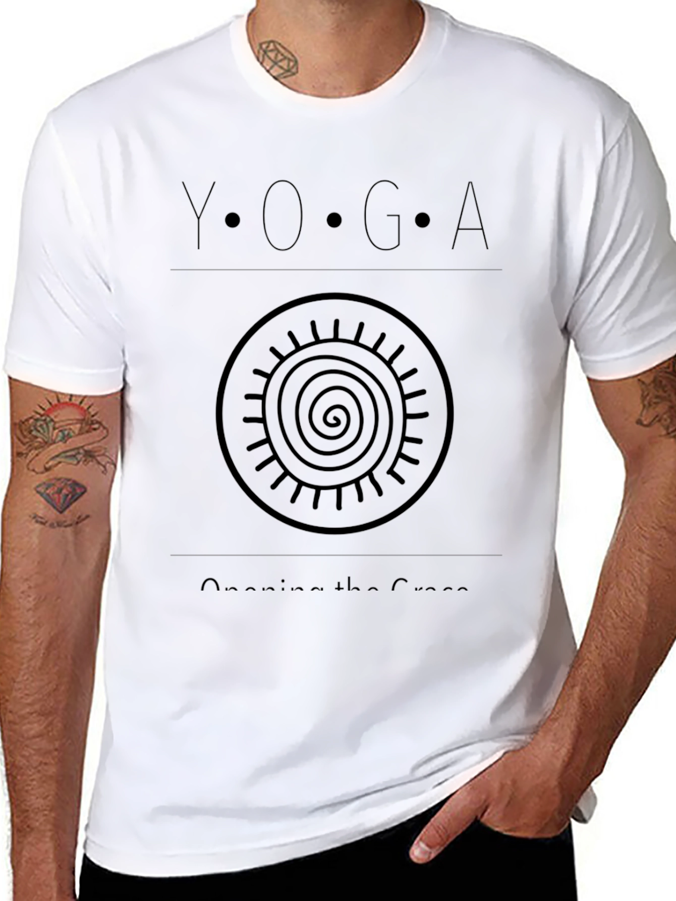 Camiseta Yoga Hombre - Diseño Espiritual