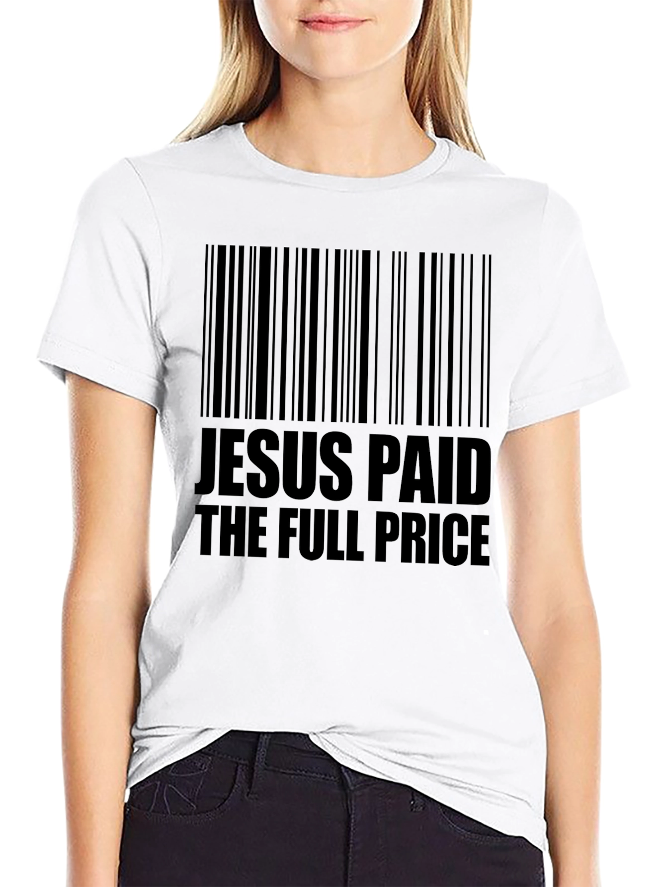 Camiseta Hombre Negra Jesús Pagó