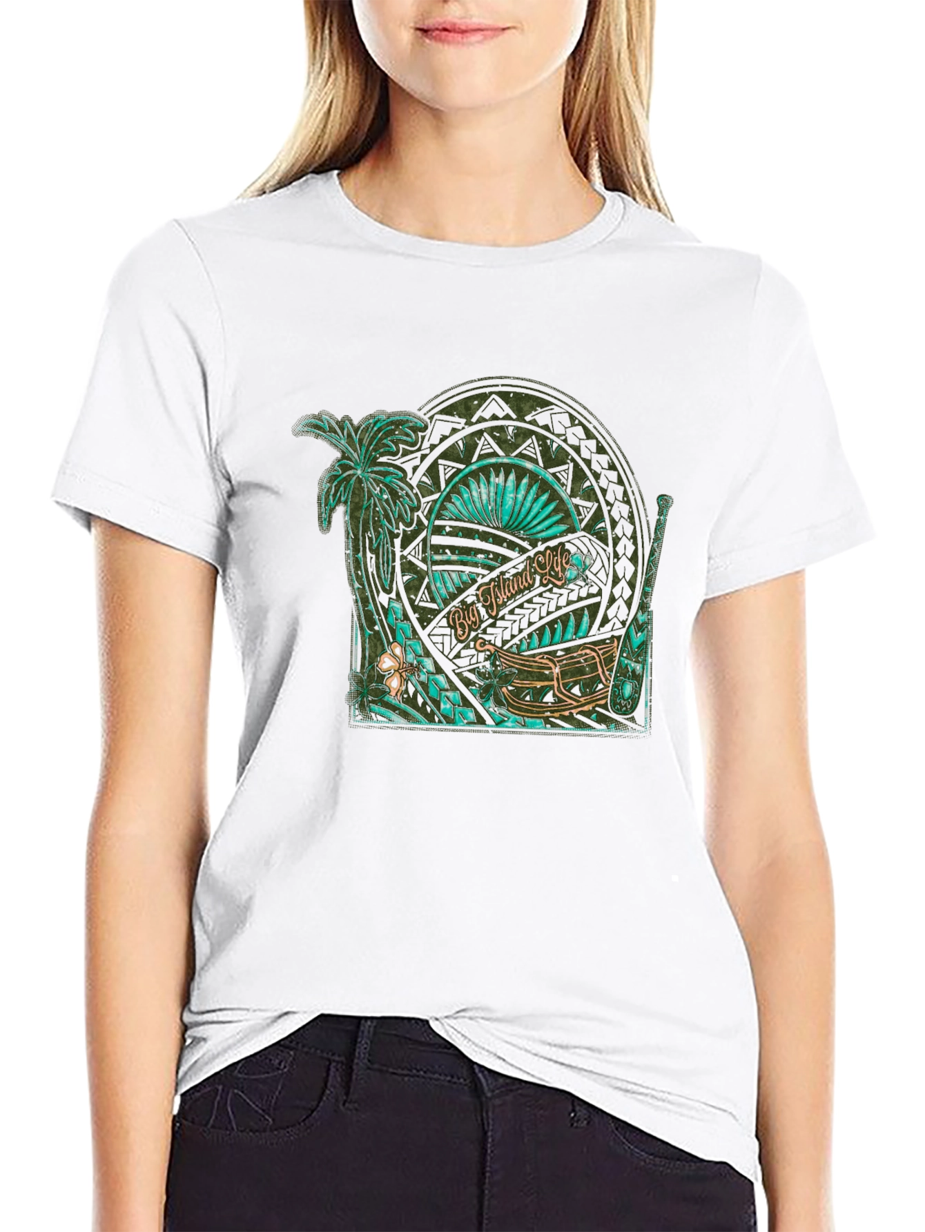 Camiseta Negra Big Island Life