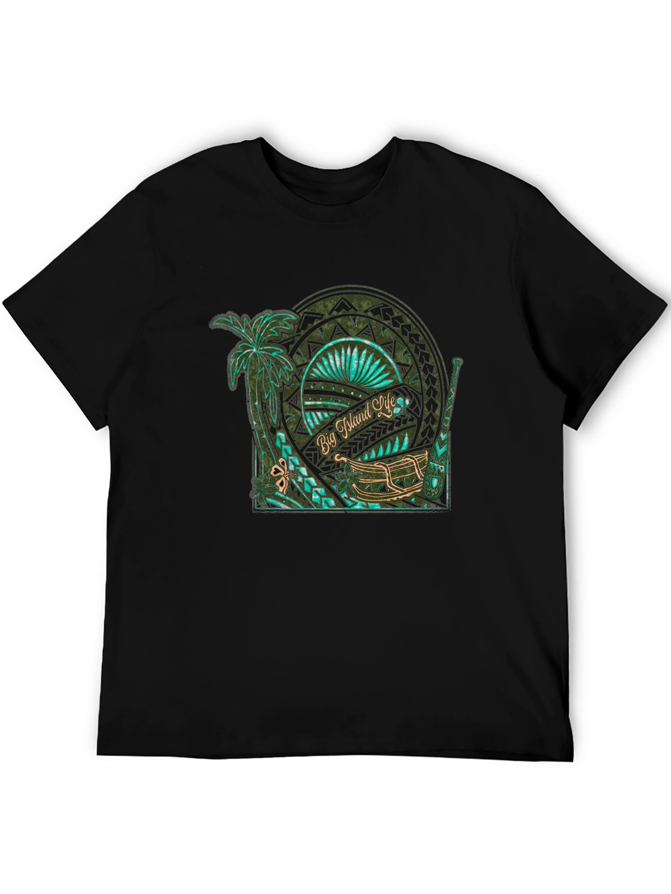 Camiseta Negra Big Island Life