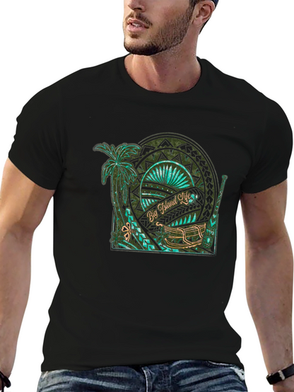 Camiseta Negra Big Island Life