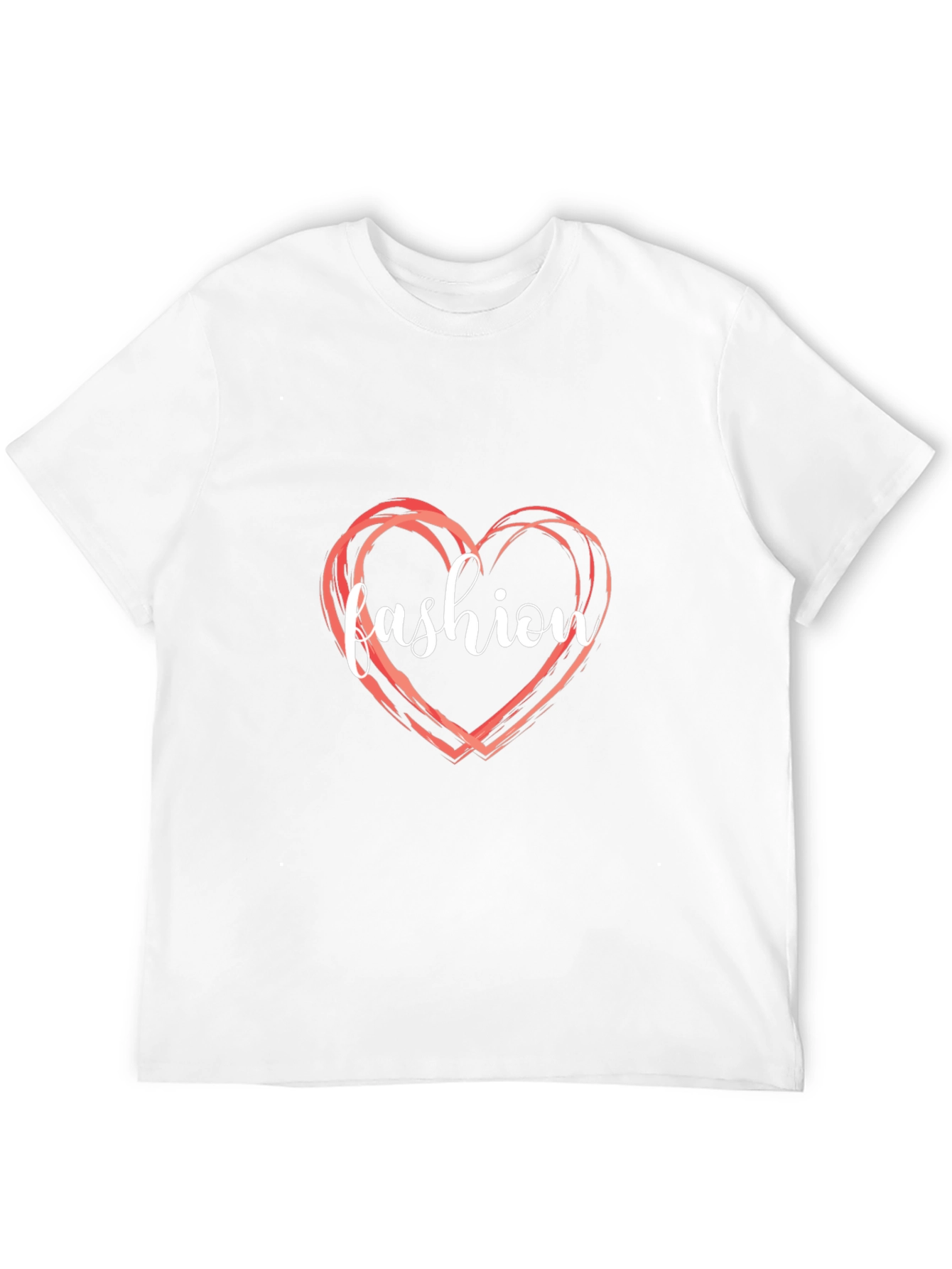Camiseta Negra Fashion Heart para Hombre