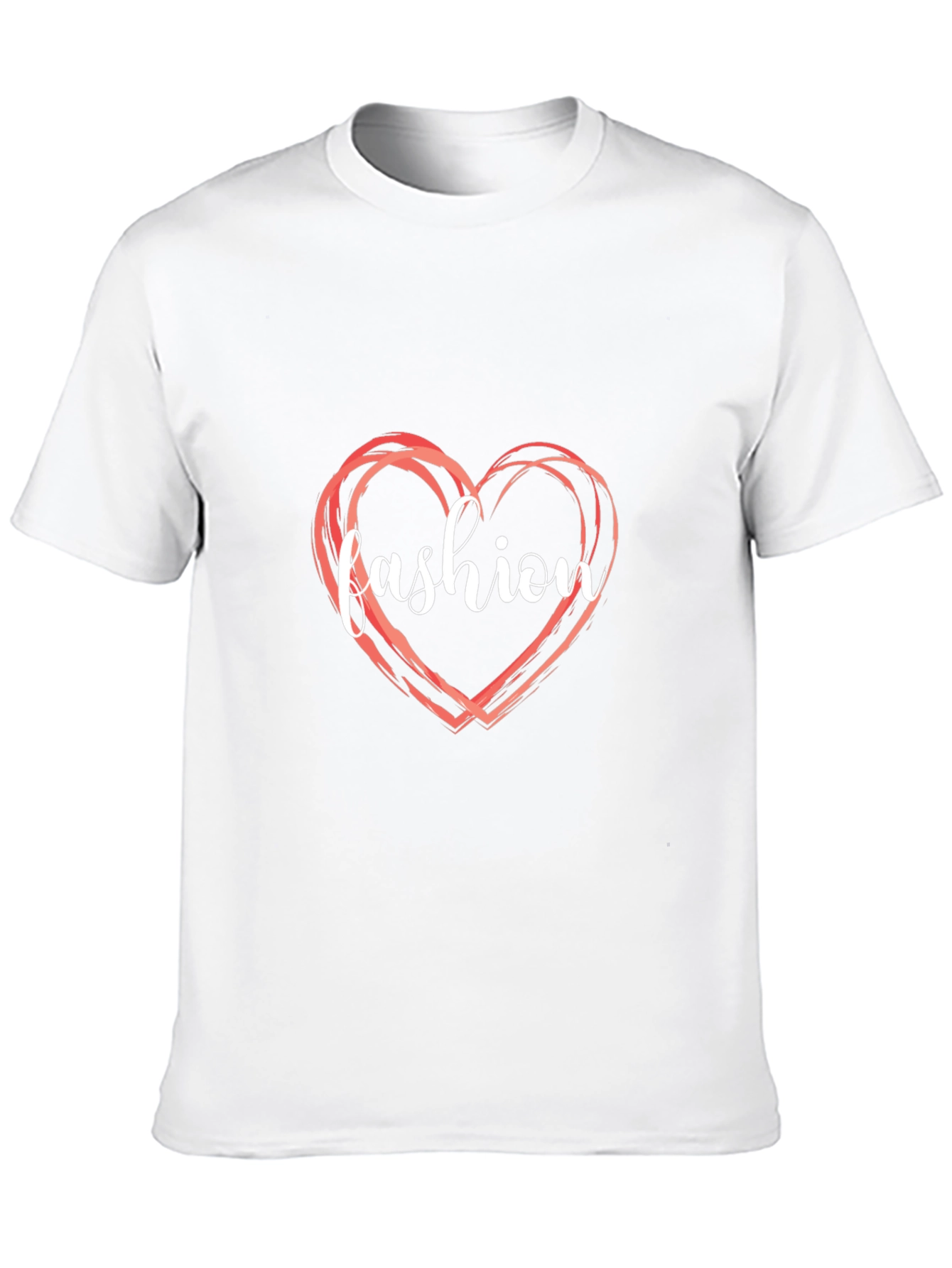 Camiseta Negra Fashion Heart para Hombre