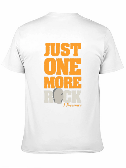 Camiseta Negra Una Roca Más Lo Prometo