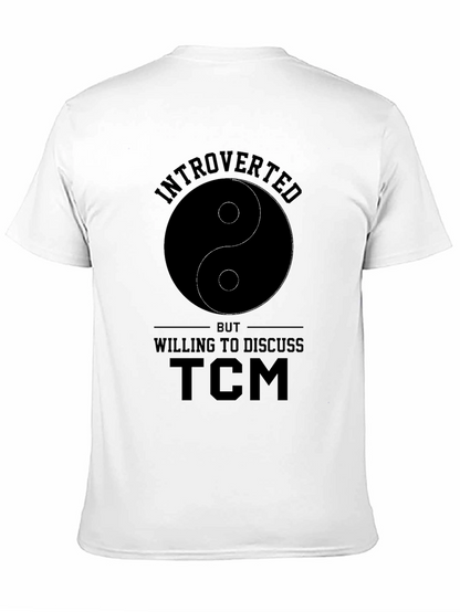 Camiseta Negra Introvertido Yin Yang TCM
