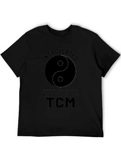Camiseta Negra Introvertido Yin Yang TCM