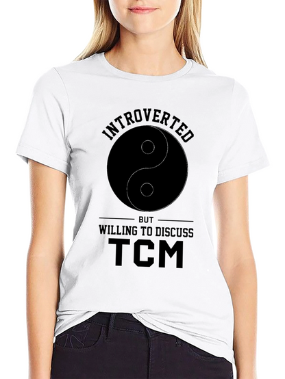 Camiseta Negra Introvertido Yin Yang TCM