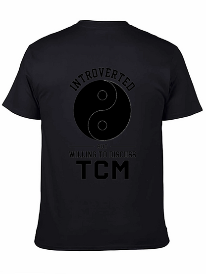 Camiseta Negra Introvertido Yin Yang TCM
