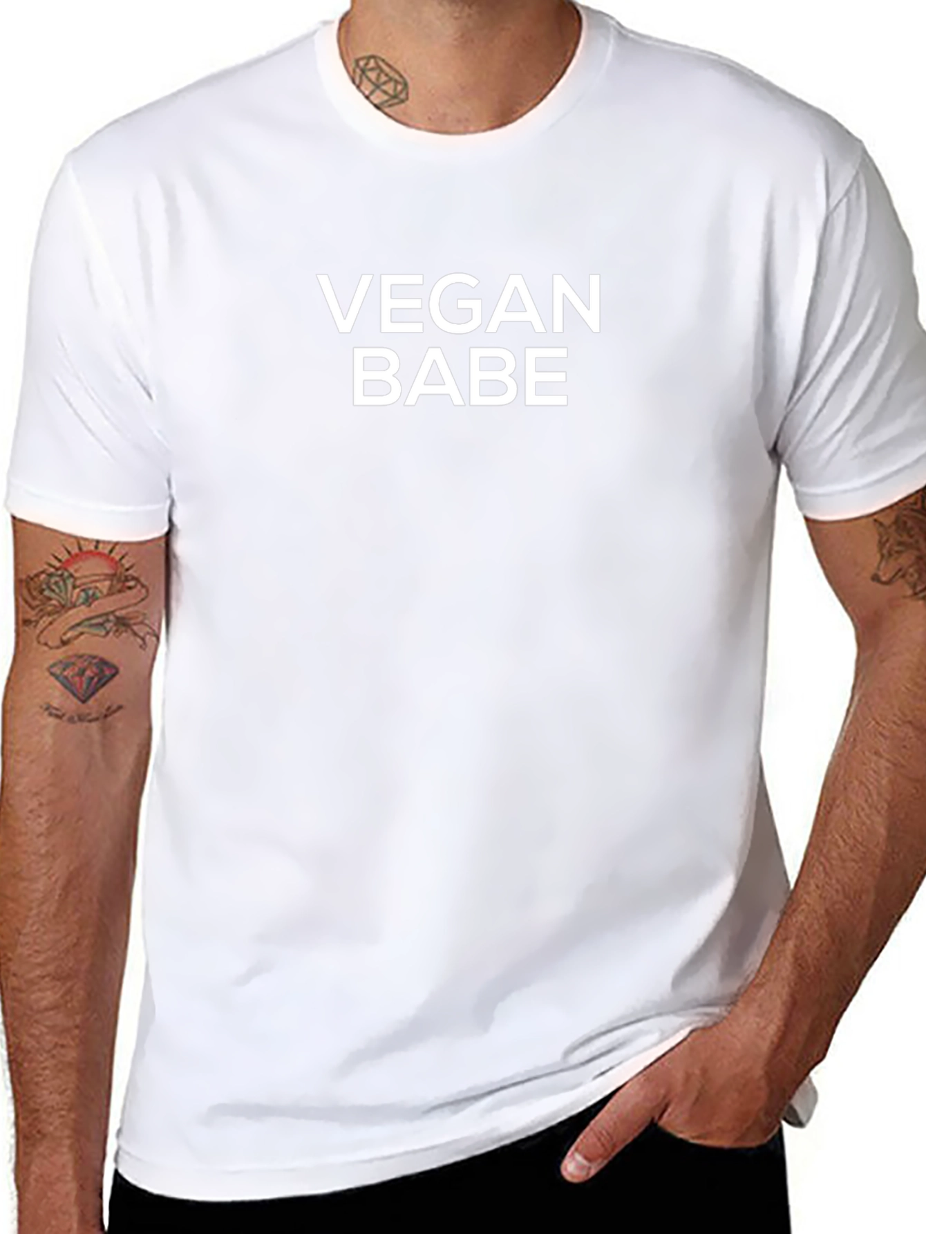 Camiseta Negra Vegan Babe - Estilo Casual