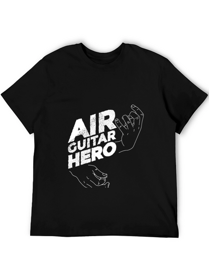 Camiseta Negra Air Guitar Hero