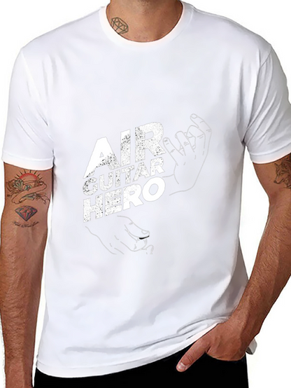 Camiseta Negra Air Guitar Hero