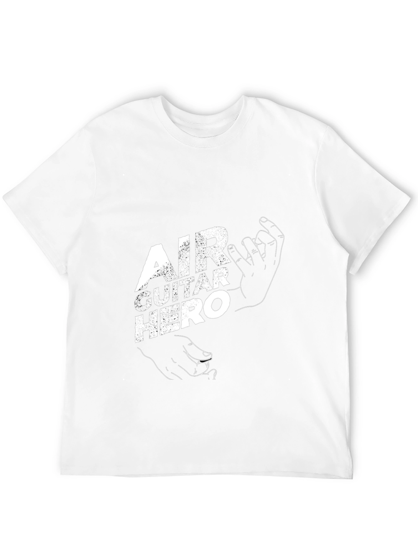 Camiseta Negra Air Guitar Hero