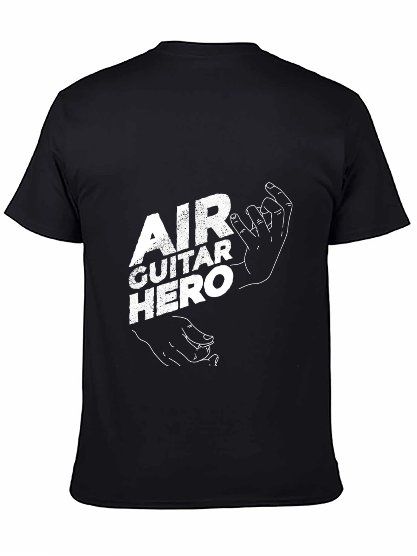 Camiseta Negra Air Guitar Hero