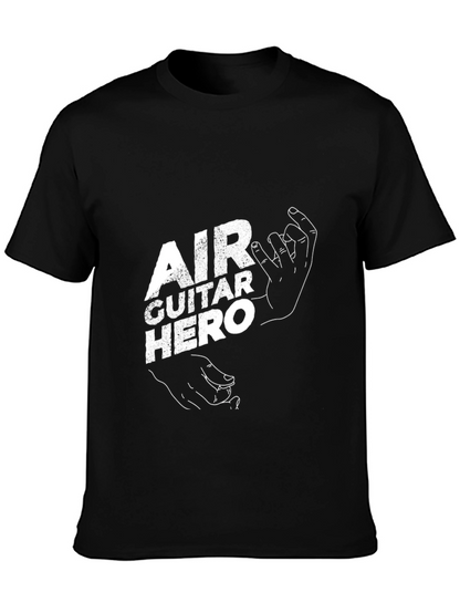Camiseta Negra Air Guitar Hero