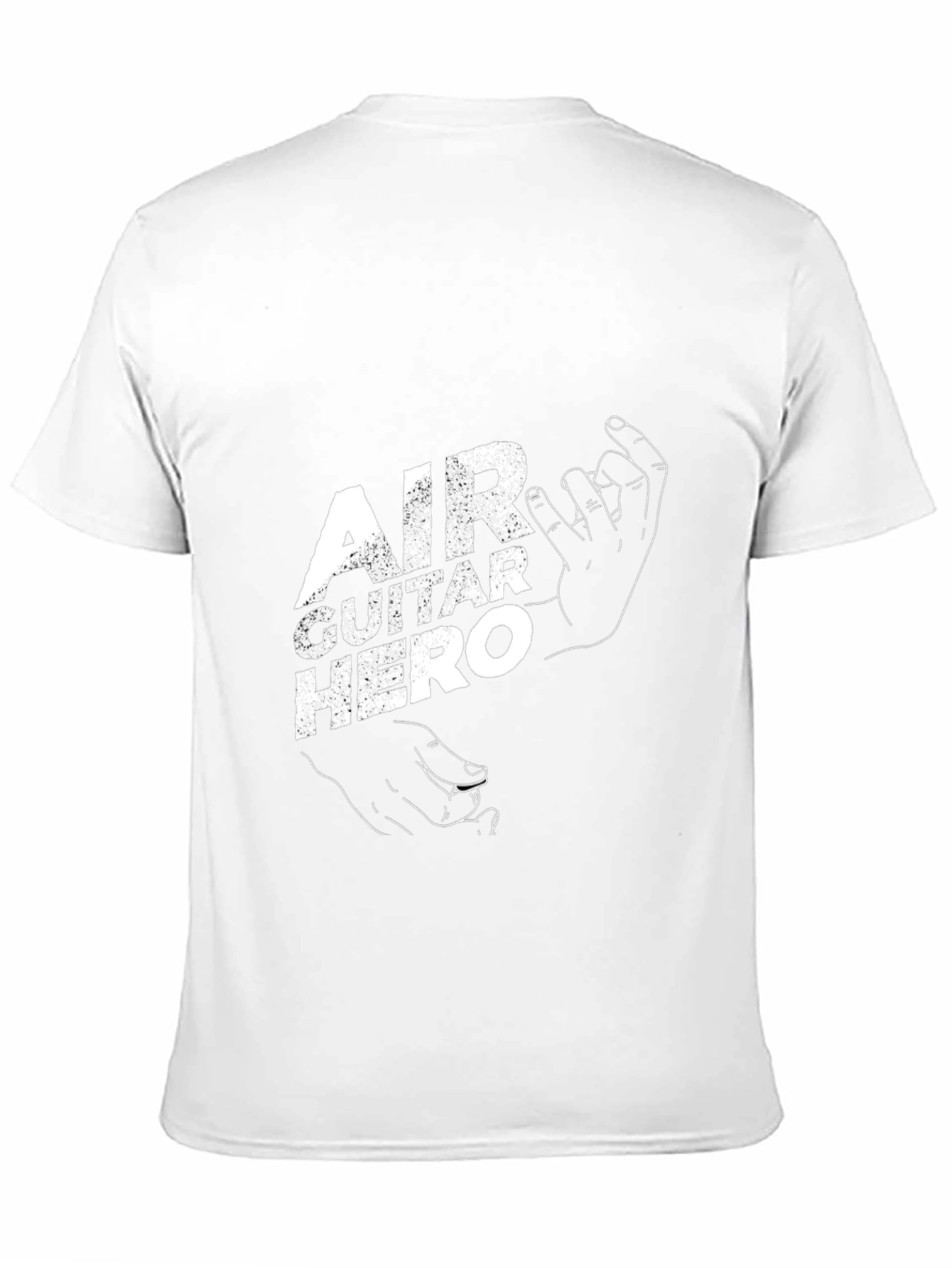 Camiseta Negra Air Guitar Hero