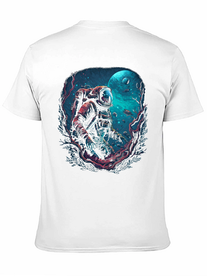 Camiseta Negra con Diseño de Astronauta Submarino