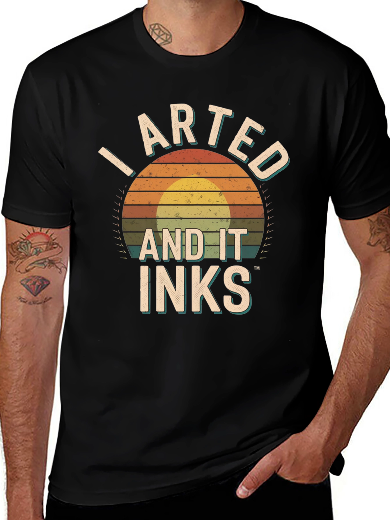 Camiseta Negra I Arted And It Inks