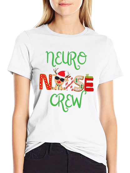 Camiseta Navideña Neuro Nurse Crew