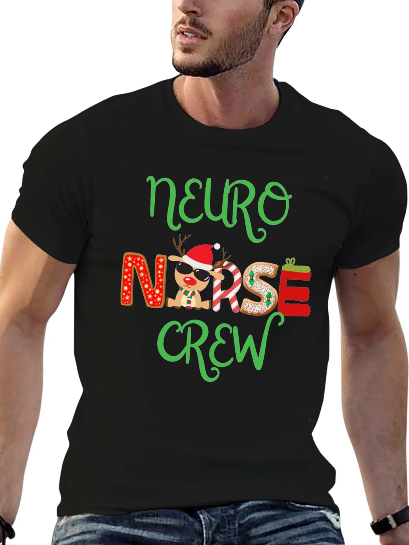 Camiseta Navideña Neuro Nurse Crew