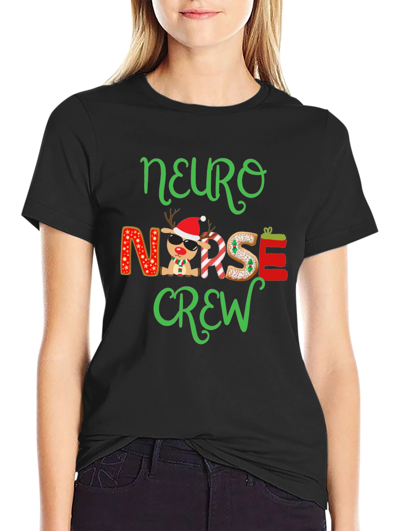 Camiseta Navideña Neuro Nurse Crew