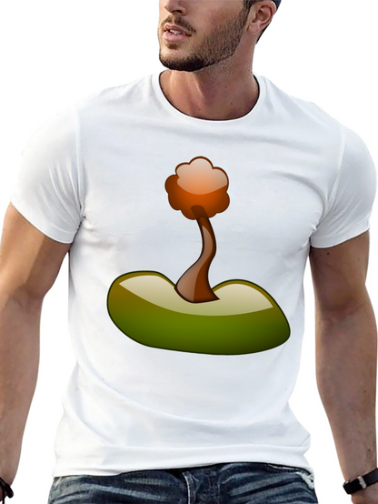 Camiseta Negra con Diseño Abstracto de Árbol
