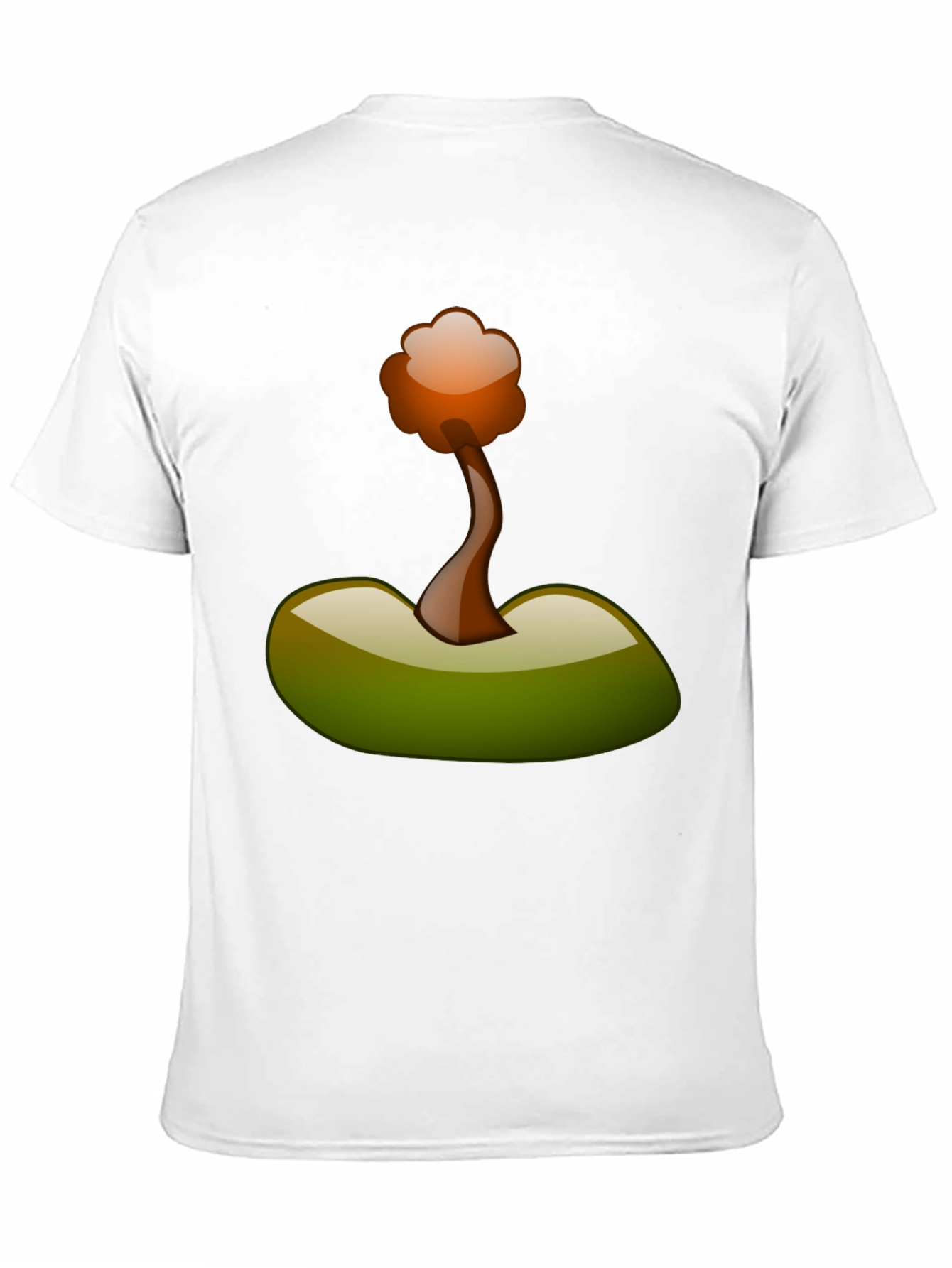 Camiseta Negra con Diseño Abstracto de Árbol