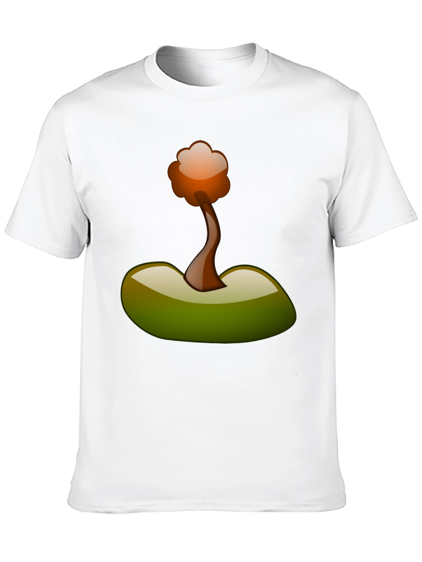 Camiseta Negra con Diseño Abstracto de Árbol