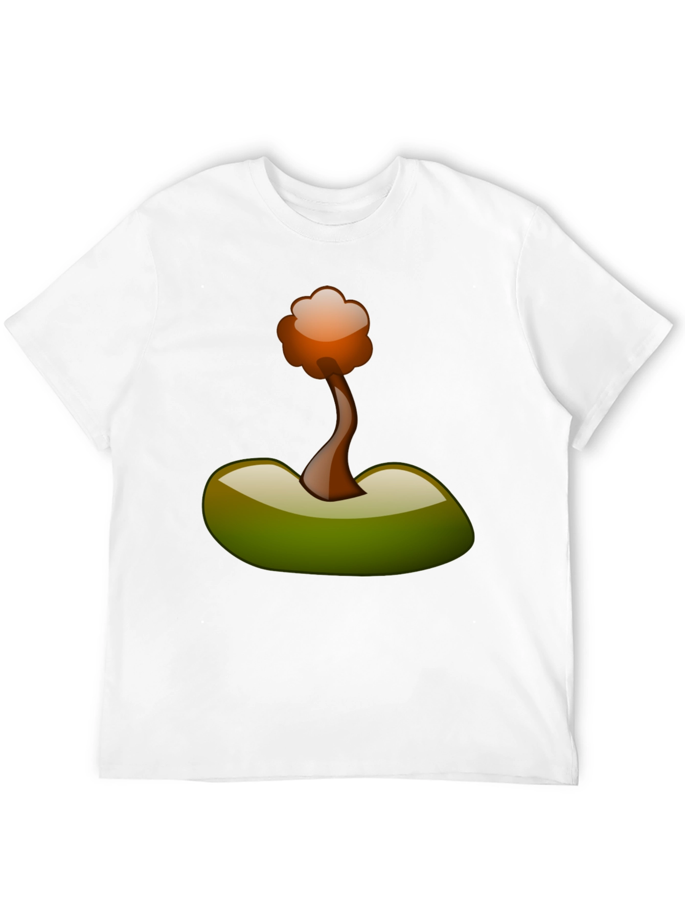 Camiseta Negra con Diseño Abstracto de Árbol