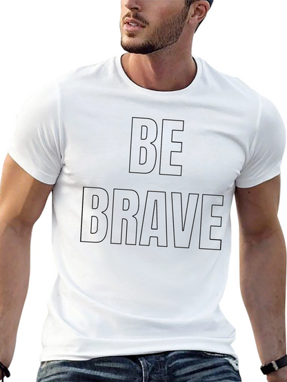 Camiseta Negra Be Brave para Hombre