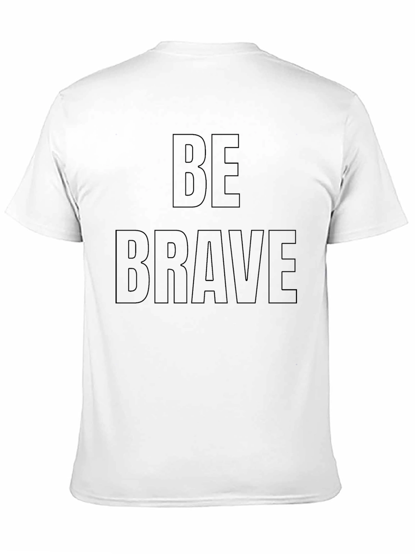 Camiseta Negra Be Brave para Hombre