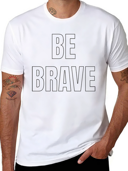Camiseta Negra Be Brave para Hombre